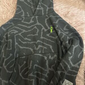 Boys Black and Gray Camouflage Sweater